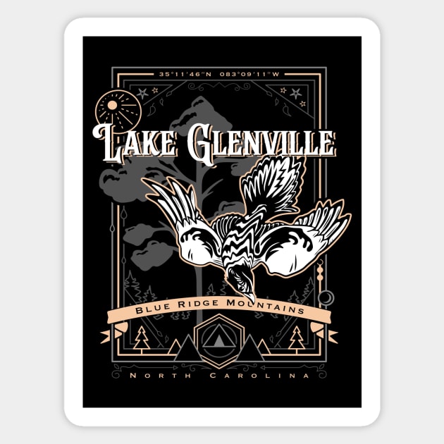 lake glenville nc geobird Sticker by LeapDaze